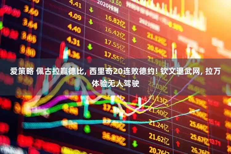 爱策略 佩古拉赢德比, 西里奇20连败德约! 钦文退武网, 拉万体验无人驾驶