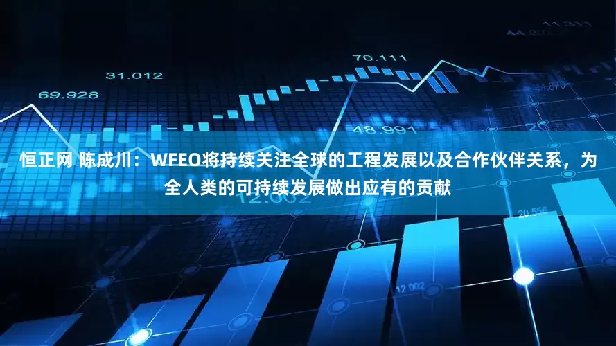 恒正网 陈成川：WFEO将持续关注全球的工程发展以及合作伙伴关系，为全人类的可持续发展做出应有的贡献